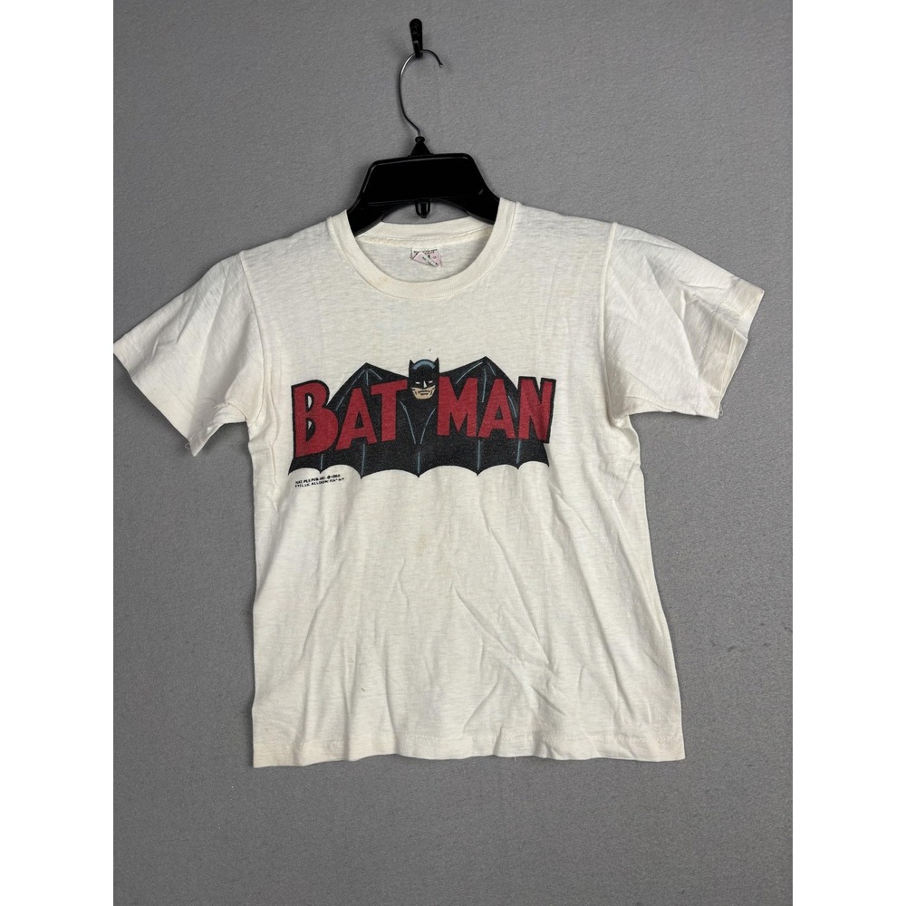 Vintage Batman Shirt Youth 6/7 Single Stitch Allison DC Comics Graphic 60s